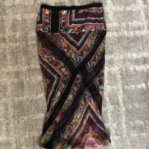 Dries Van Noten unique silk pencil skirt- like new